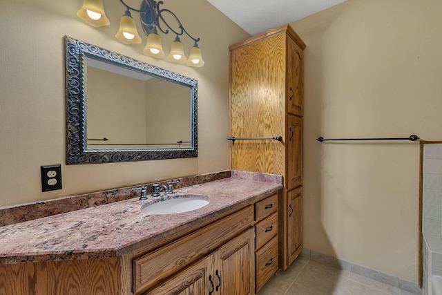 17473 Fairway Cir, Cold Spring, MN 56320 - bathroom featuring vanity and tile patterned flooring