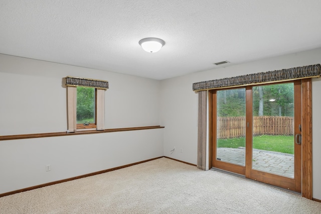 8681 144th Street Ct, Apple Valley, MN 55124 - spare room featuring carpet flooring, a textured ceiling, and baseboards
