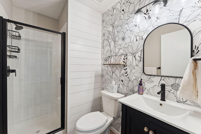 8754 Cottonwood Ln N, Maple Grove, MN 55369 - full bath with toilet, a shower stall, and vanity