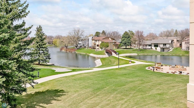 2501 30th Ave S Unit 201, Fargo, ND 58103 - water view featuring an outdoor fire pit