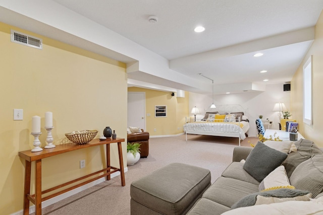4084 Wild Goose Ln, White Bear Twp, MN 55110 - carpeted bedroom featuring recessed lighting and baseboards