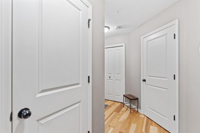 2119 Cedar Grove Trl, Eagan, MN 55122 - hall with light wood finished floors and a textured ceiling