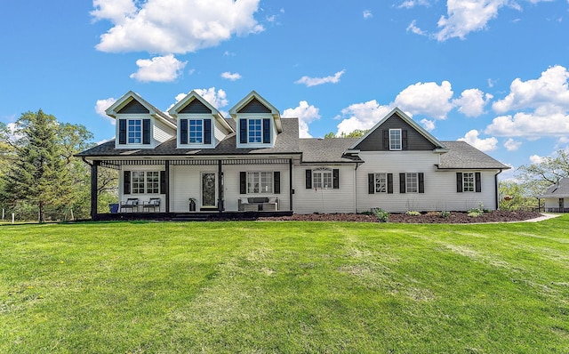 W10415 521st Ave, Prescott, WI 54021 - view of front of property with a front lawn, covered porch, and roof with shingles