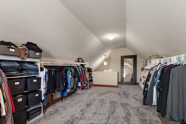 W10415 521st Ave, Prescott, WI 54021 - spacious closet featuring lofted ceiling and carpet flooring