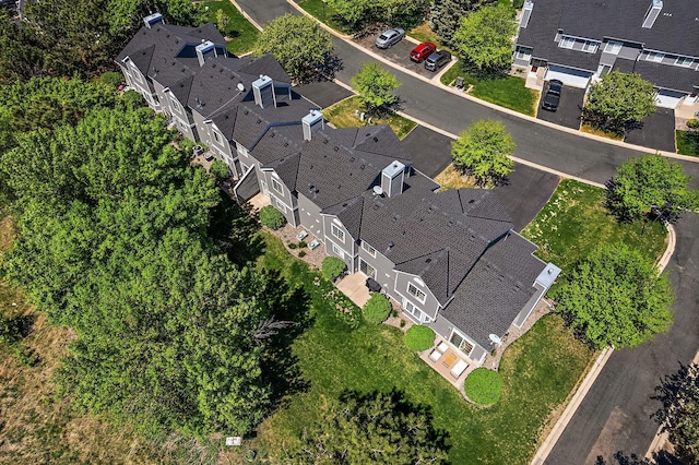 aerial perspective of suburban area