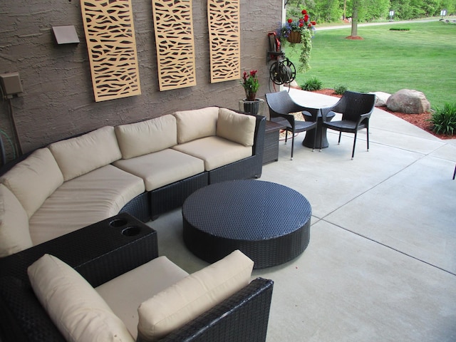 8300 263rd St, Saint Cloud, MN 56301 - view of patio featuring an outdoor hangout area
