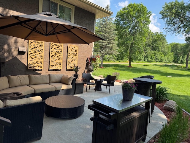 8300 263rd St, Saint Cloud, MN 56301 - view of patio / terrace featuring an outdoor hangout area
