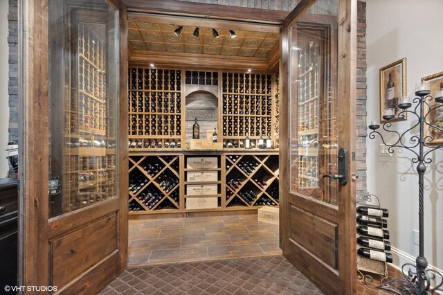 23380 127th St, Glenwood, MN 56334 - wine area featuring an ornate ceiling