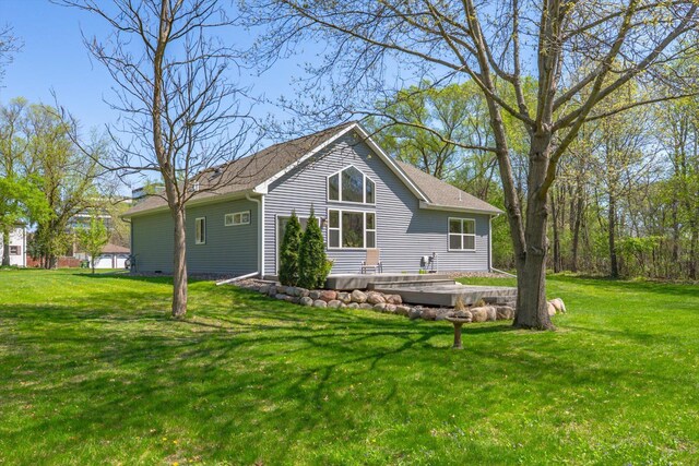 2356 Laport Dr, Mounds View, MN 55112 - rear view of property featuring a yard