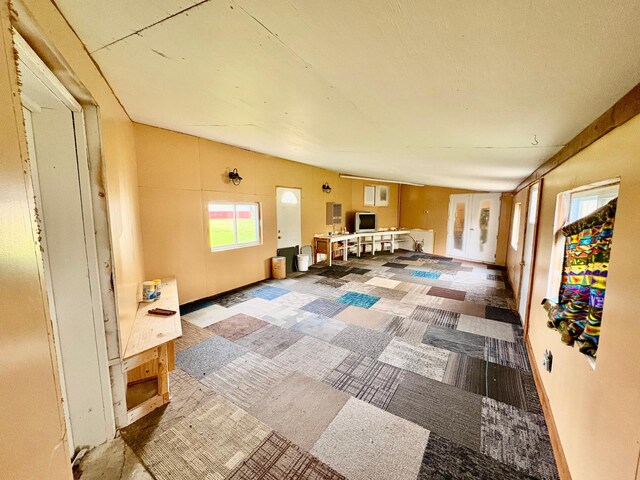 113 6th Ave SE, Baudette, MN 56623 - hall featuring vaulted ceiling and carpet