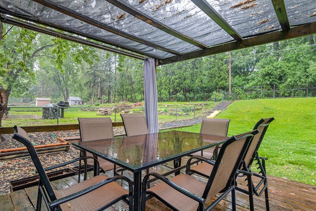 7912 Hillside Trl S, Cottage Grove, MN 55016 - view of patio with outdoor dining space and a grill
