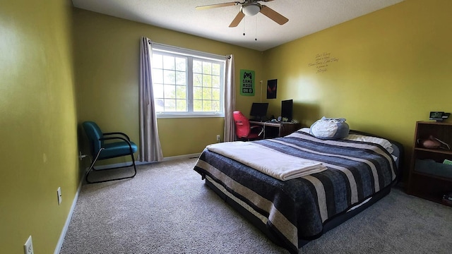 2714 Colleen St NE, Rochester, MN 55906 - carpeted bedroom featuring baseboards and a ceiling fan