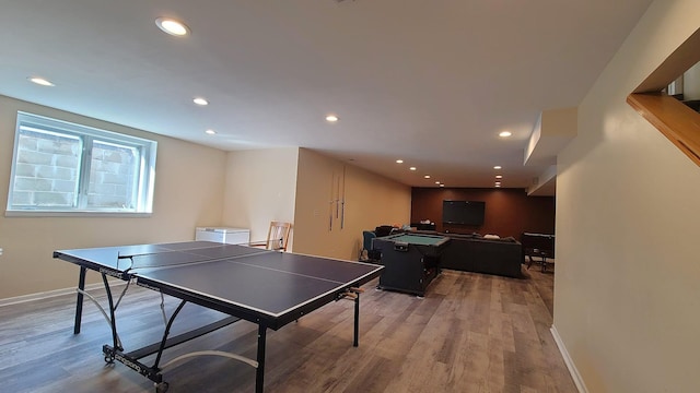 2714 Colleen St NE, Rochester, MN 55906 - playroom featuring recessed lighting and wood finished floors