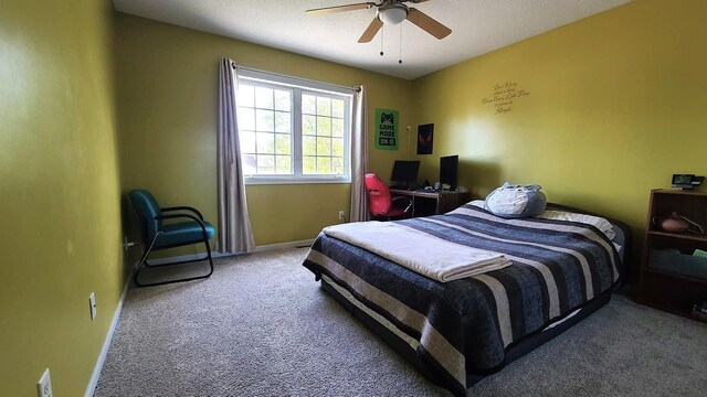 2714 Colleen St NE, Rochester, MN 55906 - carpeted bedroom featuring baseboards and a ceiling fan