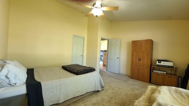 2714 Colleen St NE, Rochester, MN 55906 - bedroom featuring light colored carpet and ceiling fan