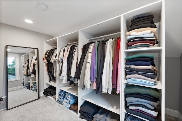 37 Harrison Ave S, Hopkins, MN 55343 - walk in closet featuring carpet floors