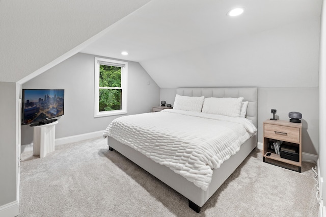 37 Harrison Ave S, Hopkins, MN 55343 - carpeted bedroom featuring lofted ceiling and recessed lighting