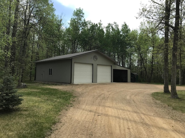 garage with a garage