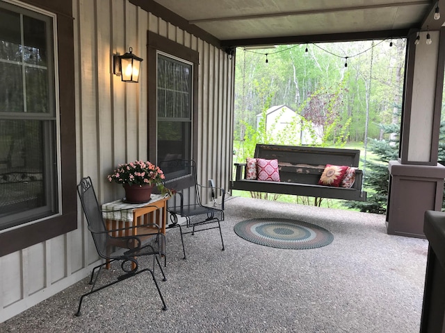 view of patio / terrace featuring a porch
