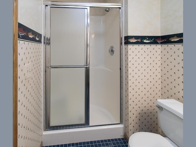 17768 Keystone Ave, Lakeville, MN 55044 - bathroom with a shower stall and toilet