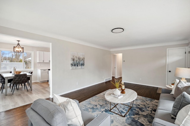 761 Labore Rd, Little Canada, MN 55117 - living room with wood finished floors and baseboards