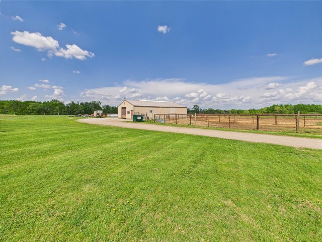31528 63rd St, Royalton, MN 56373 - view of yard with a view of rural / pastoral area, an outbuilding, and an outdoor structure