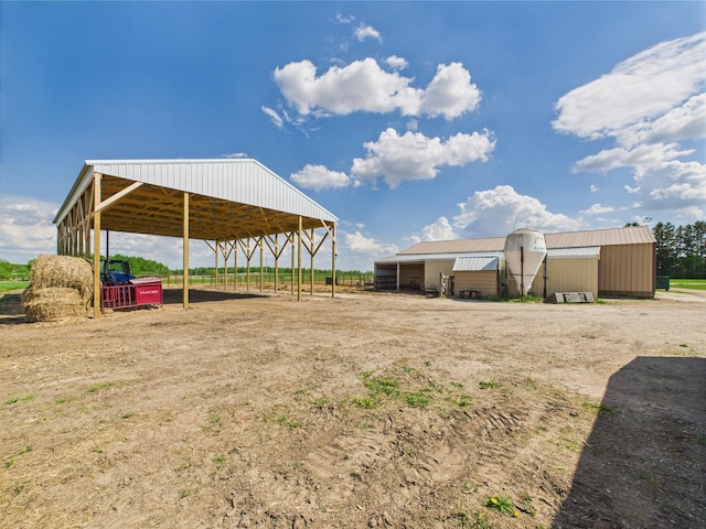 31528 63rd St, Royalton, MN 56373 - view of yard with a pole building, an outdoor structure, and a carport