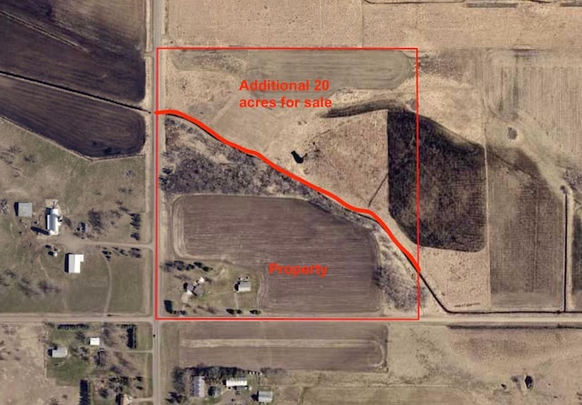 31528 63rd St, Royalton, MN 56373 - aerial map of property and surrounding area with property parcel outlined