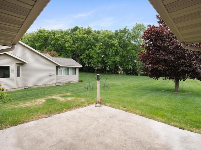 1232 Cypress Dr W, Annandale, MN 55302 - view of green lawn with a patio
