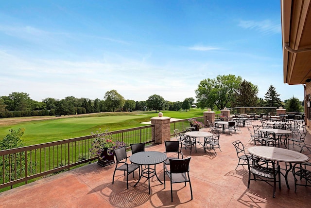 9378 Olympia Dr, Eden Prairie, MN 55347 - view of patio featuring view of golf course