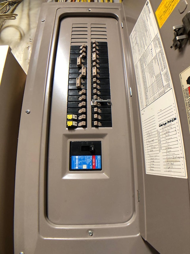 utility room featuring electric panel