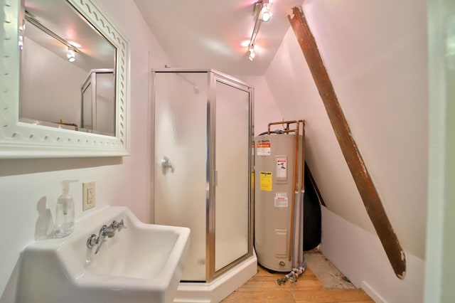 28435 392nd St, Browerville, MN 56438 - utilities featuring electric water heater and a sink