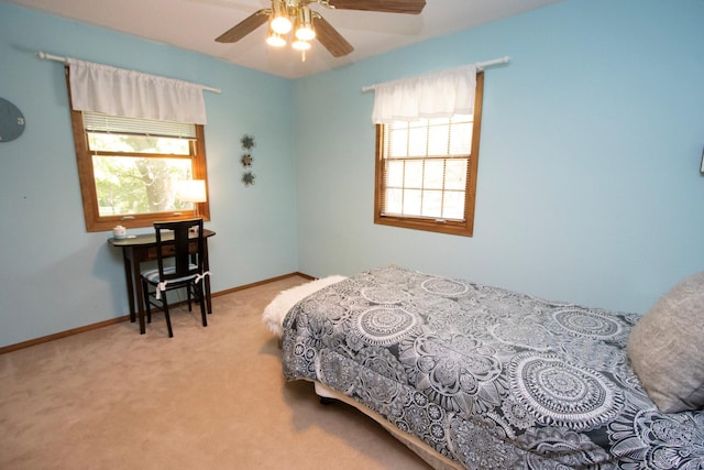 196 Mary Cir, North Mankato, MN 56003 - bedroom featuring carpet flooring, baseboards, and ceiling fan