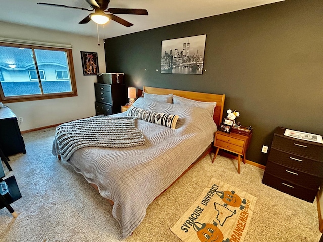 6640 Falstaff Rd, Woodbury, MN 55125 - carpeted bedroom featuring baseboards and ceiling fan
