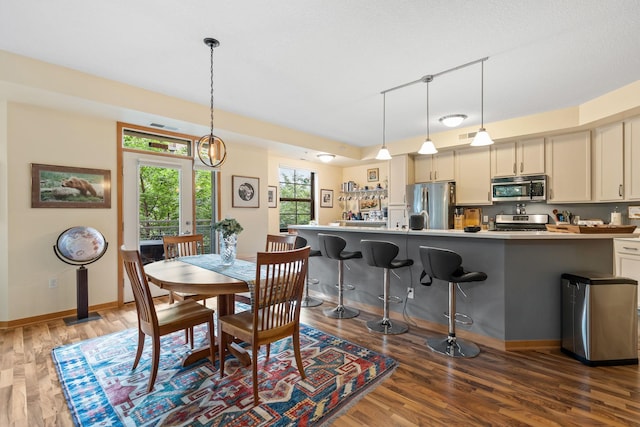 2565 Franklin Ave Unit 211, Saint Paul, MN 55114 - dining space with wood finished floors and baseboards