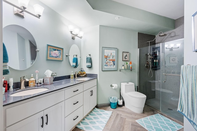 2565 Franklin Ave Unit 211, Saint Paul, MN 55114 - full bath featuring a stall shower and double vanity