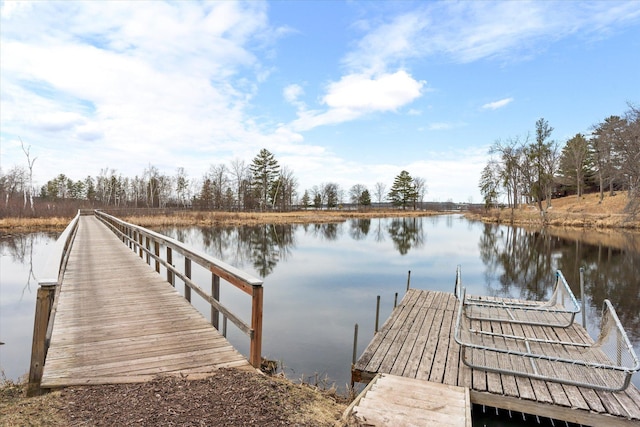 dock with a water view