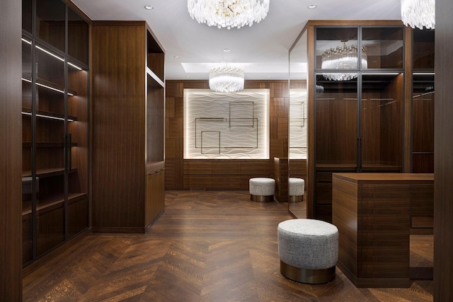 2770 Gale Rd, Woodland, MN 55391 - walk in closet featuring a chandelier