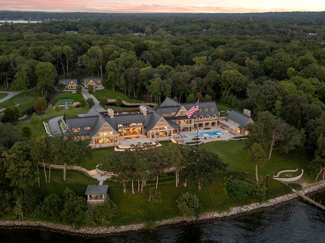 2770 Gale Rd, Woodland, MN 55391 - aerial view of property's location with a nearby body of water and a forest