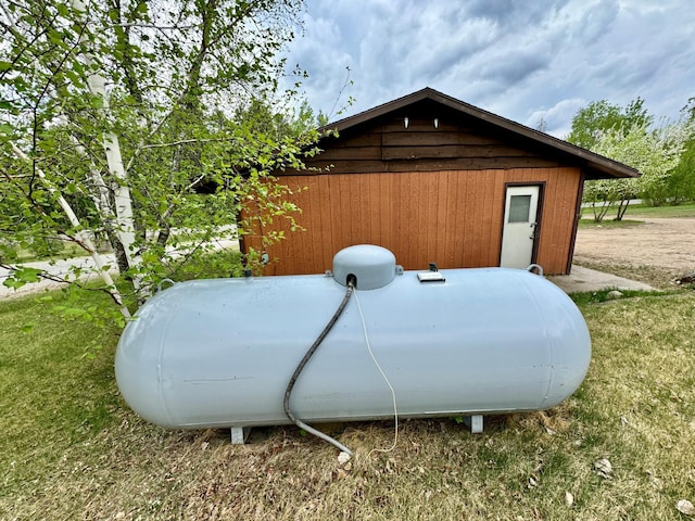 56279 350th St, Warroad, MN 56763 - exterior view of heating fuel tank