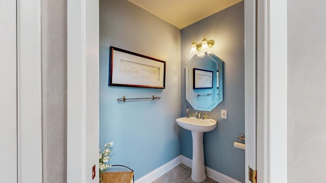 610 Main St, Adams, MN 55909 - bathroom featuring tile patterned floors and baseboards