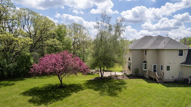 610 Main St, Adams, MN 55909 - view of green lawn featuring cooling unit