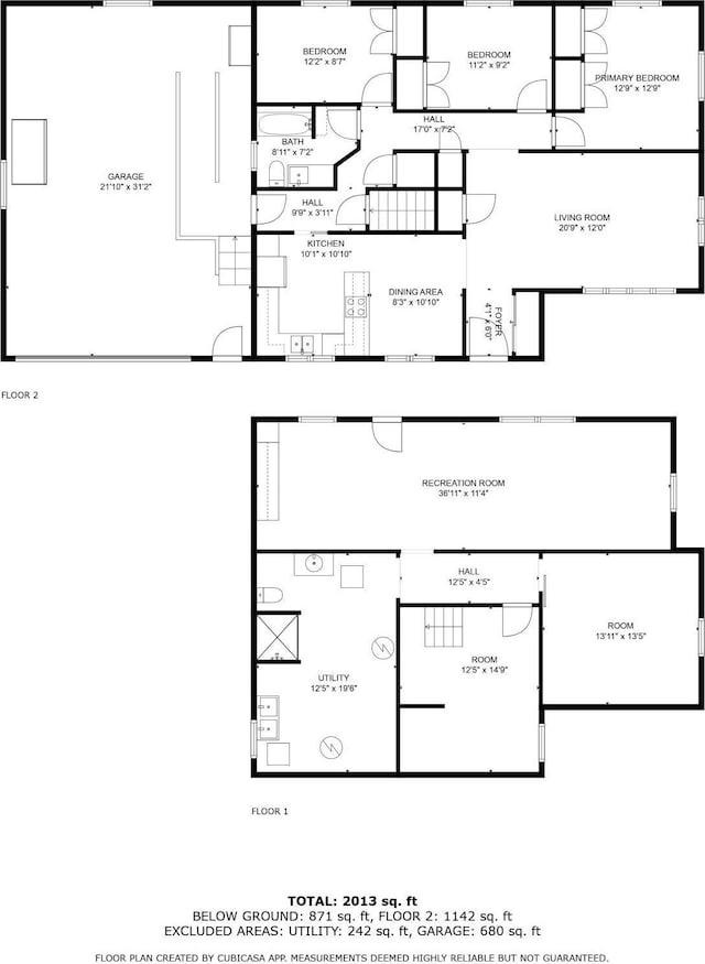 468 Washington St, Le Center, MN 56057 - room layout