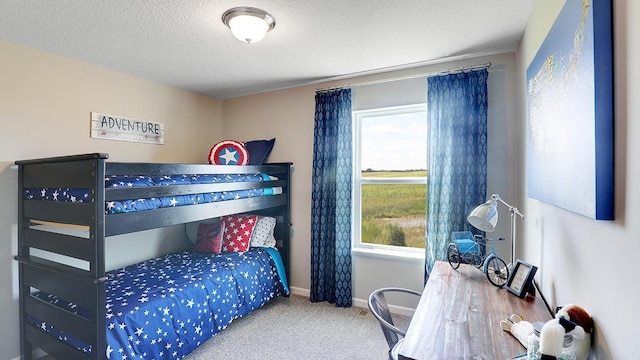 8852 Jorgensen Ave S, Cottage Grove, MN 55016 - bedroom with carpet floors, baseboards, and a textured ceiling