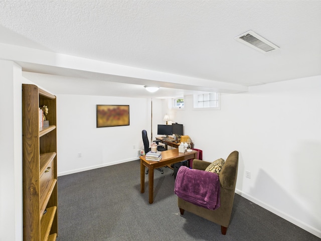 3502 3rd St N, Saint Cloud, MN 56303 - home office with dark colored carpet and baseboards