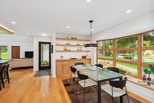 124 Paisley Ln, Golden Valley, MN 55422 - dining area with light wood-type flooring and recessed lighting