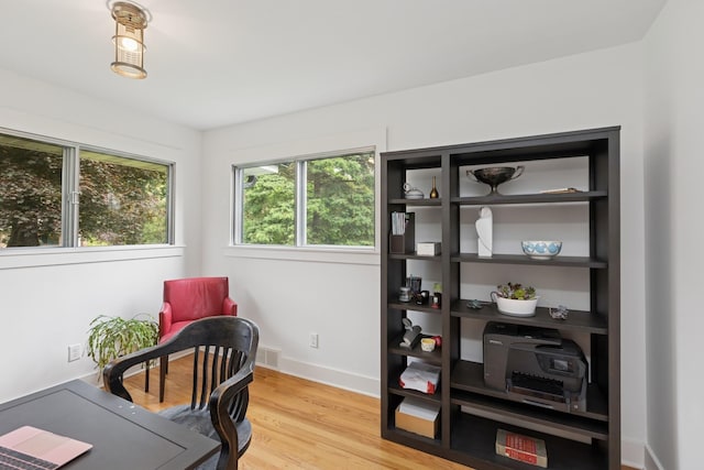 124 Paisley Ln, Golden Valley, MN 55422 - home office featuring baseboards and wood finished floors