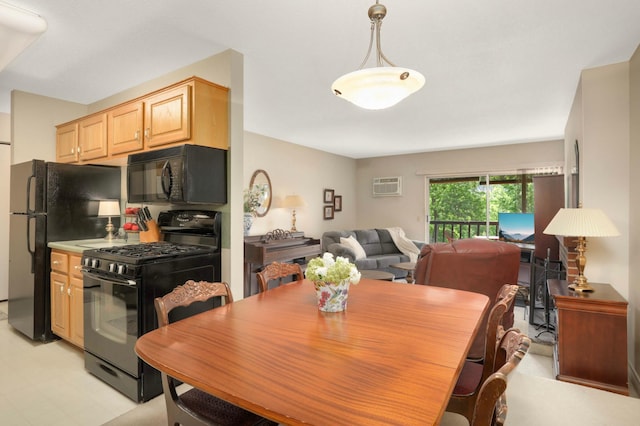 4201 Lakeside Ave N Unit 317, Brooklyn Center, MN 55429 - dining area with light flooring and a wall mounted AC