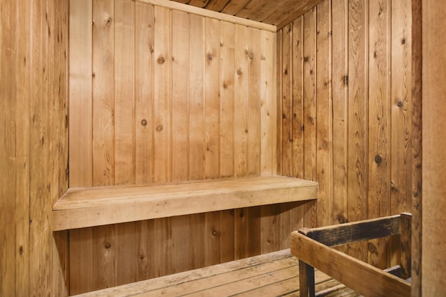 4201 Lakeside Ave N Unit 317, Brooklyn Center, MN 55429 - sauna / steam room with wood walls