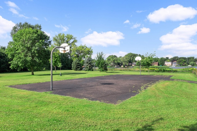 4201 Lakeside Ave N Unit 317, Brooklyn Center, MN 55429 - view of basketball court with community basketball court and a yard